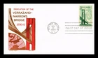DR JIM STAMPS US COVER VERRAZANO-NARROWS BRIDGE FDC KEN BOLL CACHET CRAFT