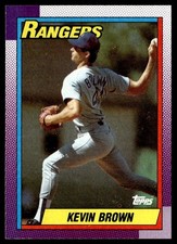 1990 Topps Kevin Brown Texas Rangers #136