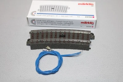 Märklin 24194 Schaltgleis gebogen C-Gleis Spur H0 OVP - Bild 1 von 2