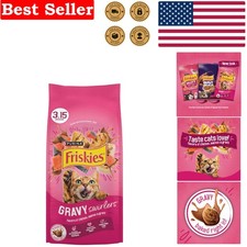 Nutritious 3.15 lb Cat Food with Chicken, Salmon & Gravy - Purina Swirlers!