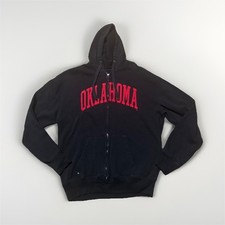 J. America Oklahoma Sooners Black Red Hoodie Sweatshirt NCAA College Team Gear