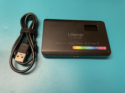 USED Ulanzi VL120 RGB LED Video Light W/CHARGER