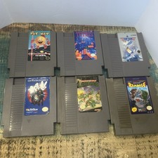 Nintendo NES Games Lot of 6 Ninja turtles pac-man top gun rampage, Tetris ghost