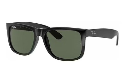 RAY-BAN Justin Classic RB4165 601/71 Sonnenbrille Unisex Schwarz Grün