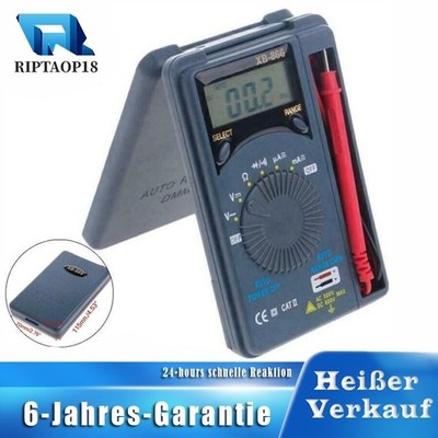 XB866 Mini Auto Range LCD Voltmeter Tester 600V DC/500V AC Digital Multimeter DE