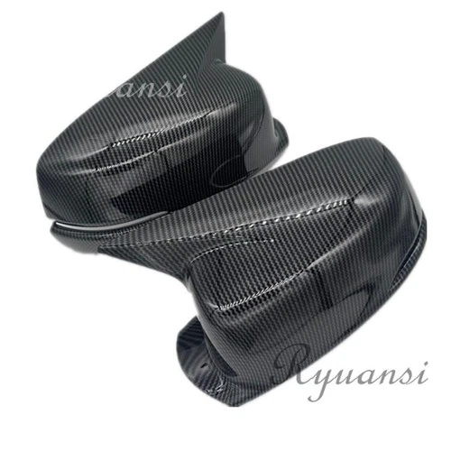 Carbon Fiber Horn Mirror Cover Cap For Honda Accord 9th 2014-2017 w/ Turn Signal