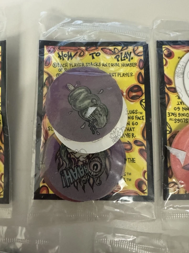 Slug Series 1 "Vintage 90's" POGS (5 Sealed pkg) Special Motion & Shadow Caps - Image 3 of 4