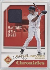 2018 Panini Chronicles Swatches Holo Gold 17/49 Rafael Devers #CS-RD no9