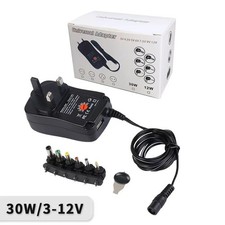 Universal 3-12V Adjustable Voltage Adaptor Charger USB AC/DC Power Supply Adapte
