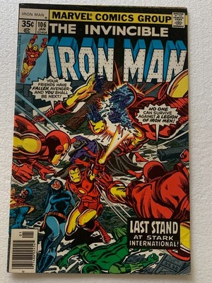 THE INVINCIBLE IRON MAN #108 VF MARVEL COMICS BRONZE AGE 1977