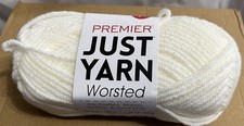 Premier Just Yarn Worsted Cream Medium 4 109 Yrds 1.76Oz 50g 100m Pure Acrylic