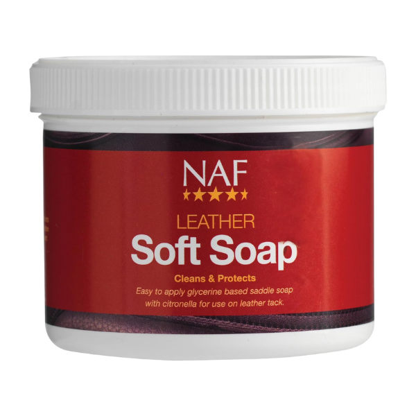NAF Leather Soft Glycerine Saddle Soap - 1 x 450g Tub