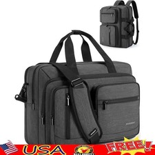 3-in-1 Laptop Bag Multi-pocket Organization Shockproof Durable Travel Messenger
