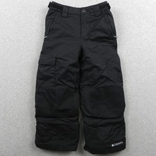 Columbia Snow Pants Kids XS Omni-Tech Bugaboo Cargo Ski Snowboard Sled Black
