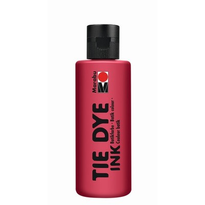 MARABU Tie Dye Ink Batik Farbe 80ml für Tshirt Hosen Kissenbezüge Shibori ROT