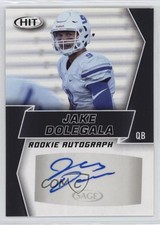 2019 Sage Hit Premier Draft Rookie Auto Black Jake Dolegala #A60 Auto 0q3