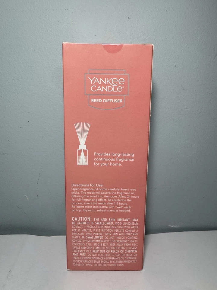 NEW Yankee Candle Reed Diffuser 4.2 fl oz & 12 Reeds:Sun-Drenched Apricot Rose - Image 2 of 4