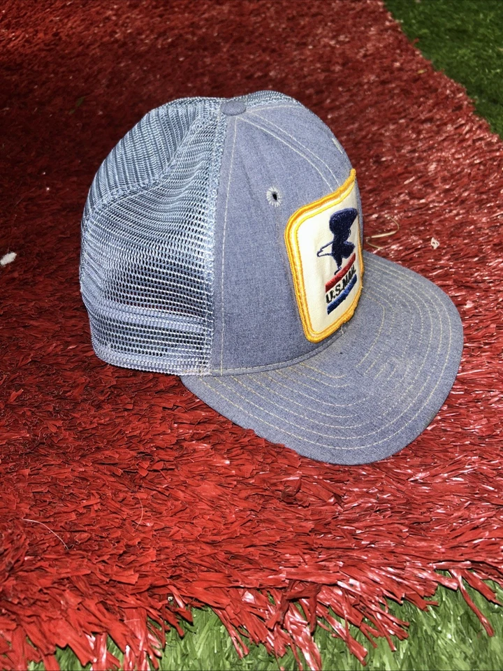 Sombrero de camionero de correo de EE. UU. Gorra retro SnapBack reforzada frontal forrada de espuma de colección Foto 2 de 4