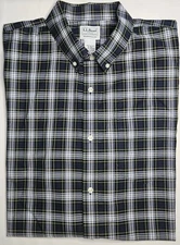 Mens L. L. Bean Short Sleeve Plaid Button Up Shirt Size XL REG