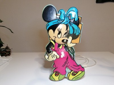 Vintage Disney Minnie Mouse Wandlampe   1980er   funktioniert   Original Leuchte