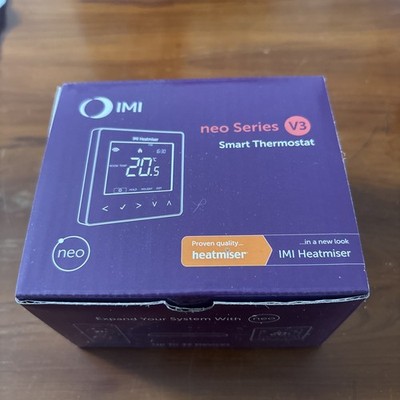 Heatmiser NeoStat V3 kabelgebundenes Thermostat weiß brandneu - SCHNELLE & KOSTENLOSE P&P