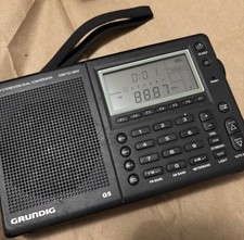 Grundig G5 Black Shortwave HF Radio AM/FM SSB Stereo/Mono w/ AC Adapter, Working