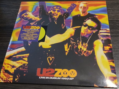 U2 ZOO TV Live In Dublin 1993 EP Limited Edition Yellow Vinyl  (SEALED with Hype