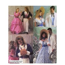 OOP Simplicity 7971 Old South GWTW Beauty Beast Costume Sewing Pattern Adult