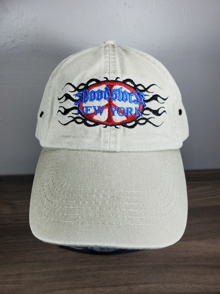 Gorra Woodstock Nueva York Paz Tribal Bordada Festival de Música de Nueva York 1999 Y2K Foto 3 de 4