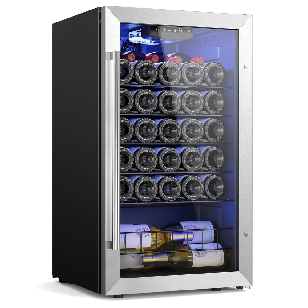YEEGO 18.8 IN. W 32-BOTTLE FREESTANDING WINE COOLER MINI - Scratch & Dent
Opens in a new window or t