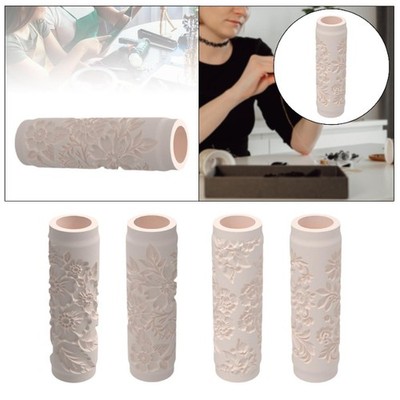 Floral Ton Textur Roller, Werkzeug zur Herstellung von Ohrringen und Schmuck, elegant,