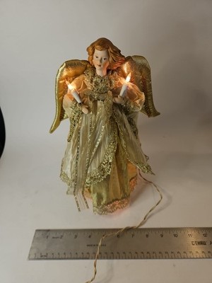 Vintage Unnamed Brand Angel Princess Christmas Light Up Figurine. Tested.