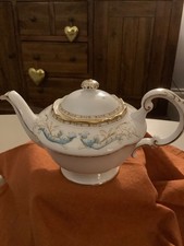 paragon China Two cup Teapot vintage white/turquoise