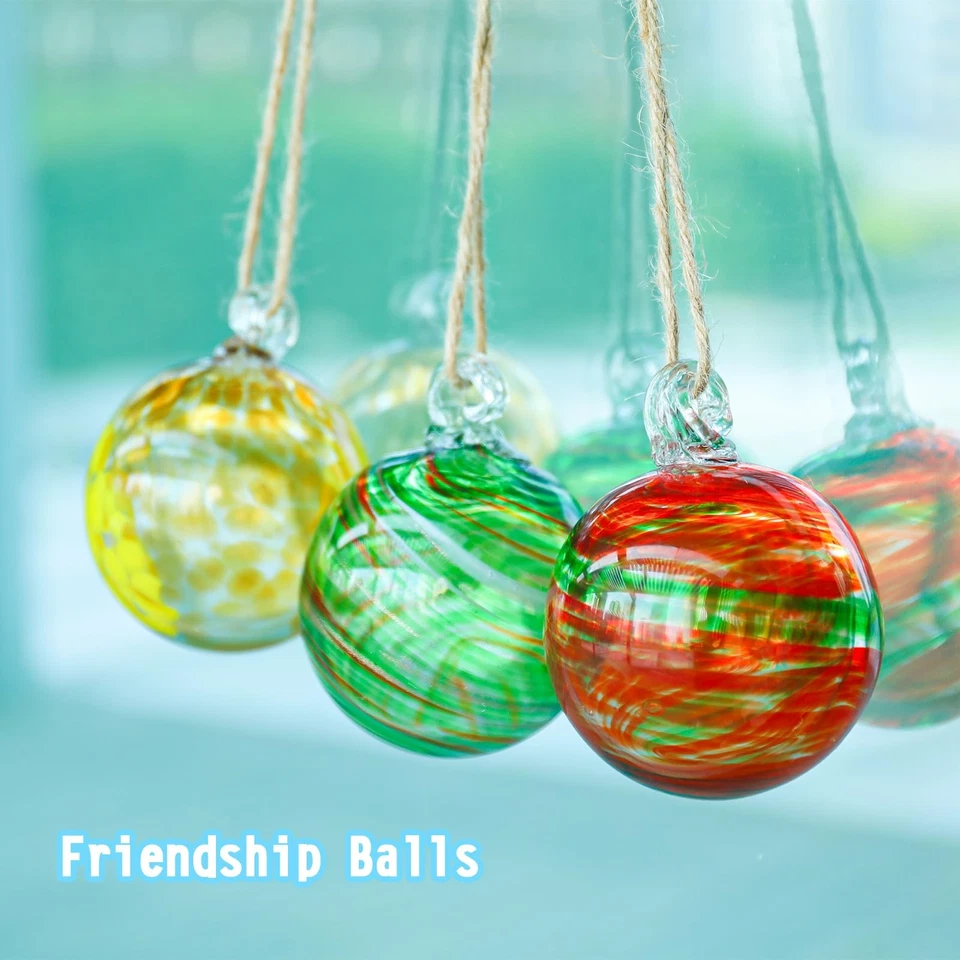 Bola de jardim suspensa, bola de bruxa de vidro soprado à mão para jardim externo Dé... - Imagem 2 de 4