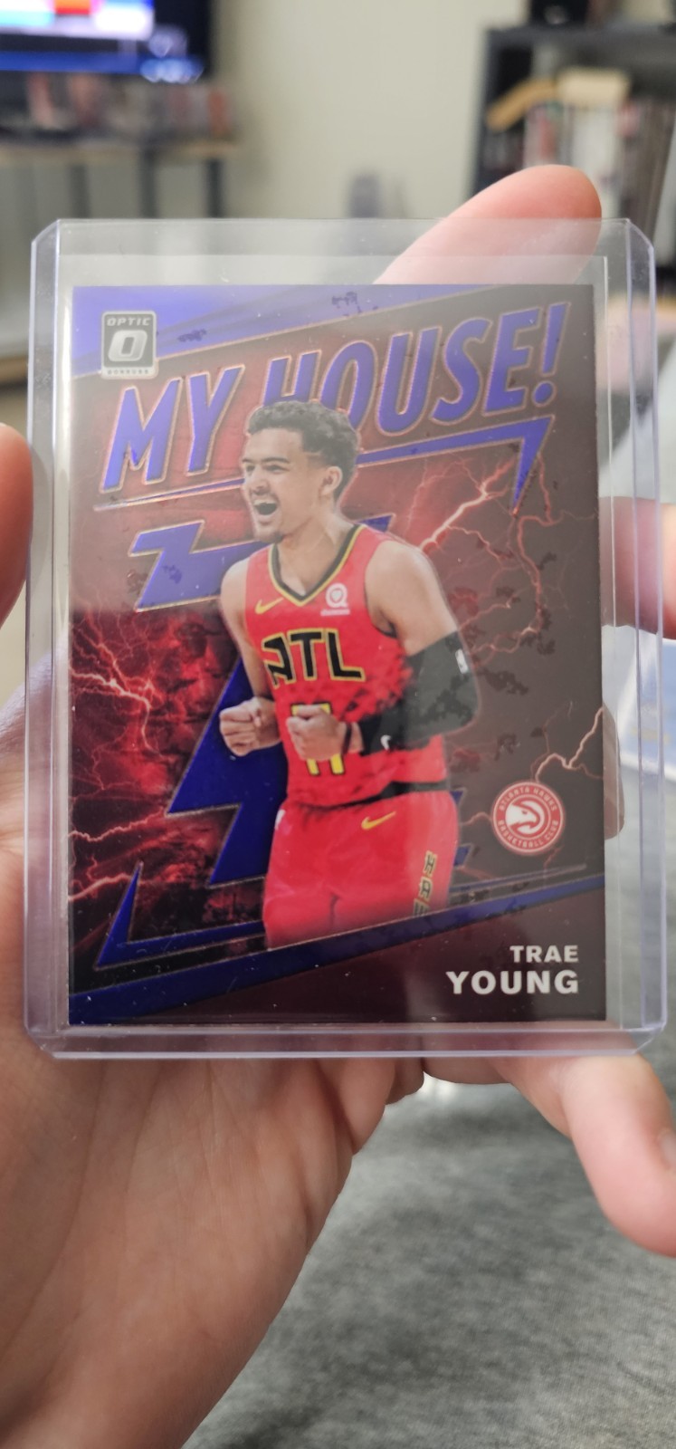 2019-20 Panini Donruss Optic - My House Trae Young #18 Purple Prizm