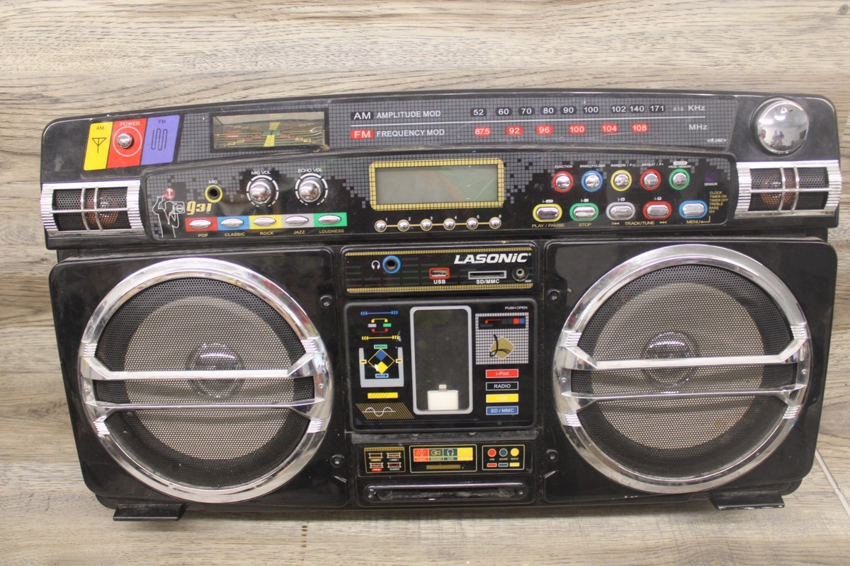 LASONIC i931 Retro iPod USB FM Radio AUX Ghetto Blaster Boombox | eBay