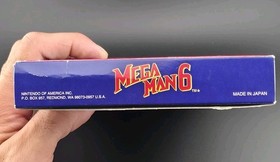 Mega Man 6 (Nintendo NES, 1994) Complete Box Manual Authentic *TESTED*