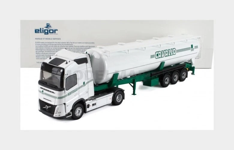 Miniature Eligor 1/43 - Camion Porte-voitures Mercedes Benz - Vert Et Blanc