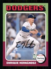 2024 Topps Heritage #475 Enrique Hernández Los Angeles Dodgers 62394