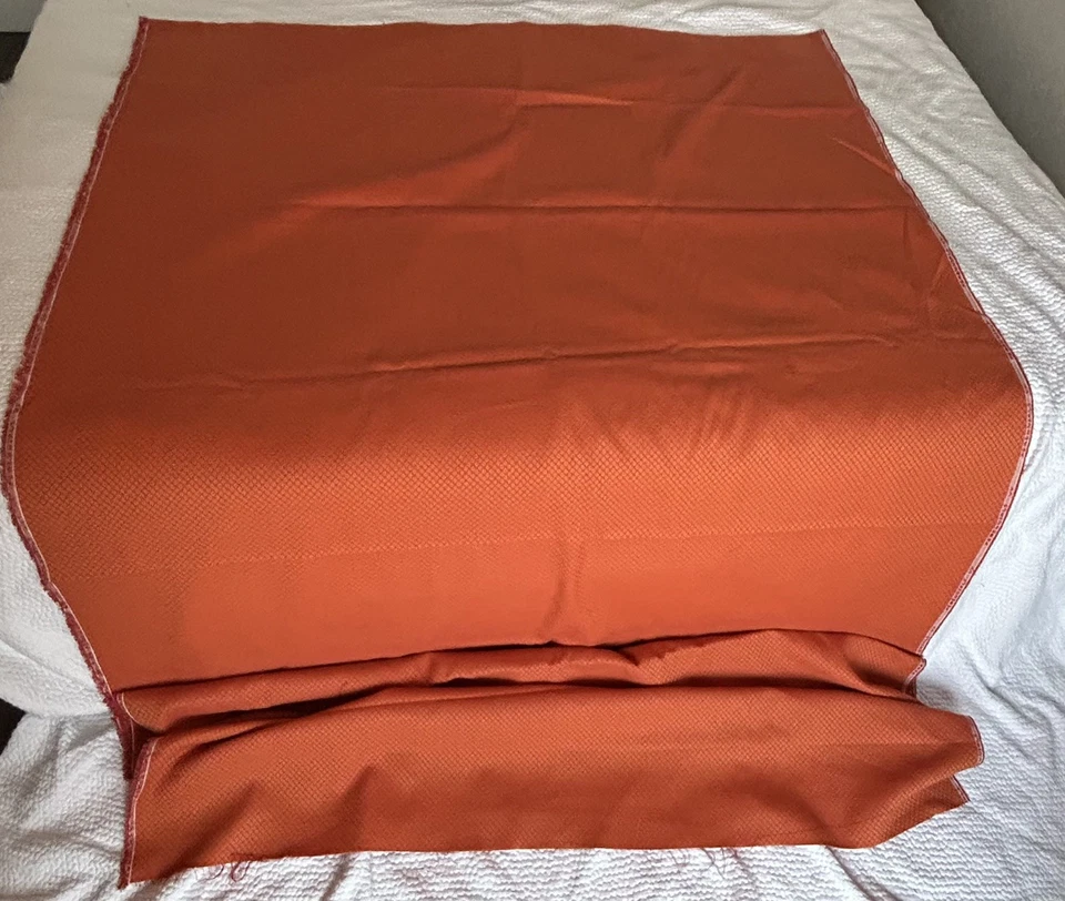 Fabulosa tela Shibori perenne de 2 yardas, en color coral rojo, interior-exterior Foto 3 de 3