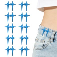 10 Sets HüFtgurt-Straffer FüR Pant, Verstellbare Vierpunkt-Schnallen, Blau