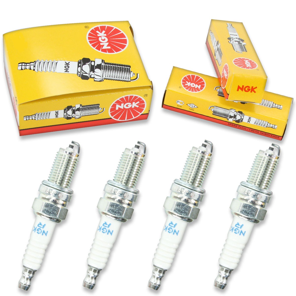 4pcs 03-05 KTM 525 MXC NGK Standard Spark Plugs 510cc 31ci Kit Set Engine wy