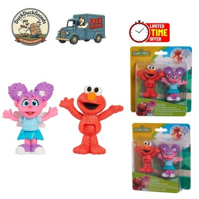 2-Pack Poseable Elmo & Abby Figures - Ideal for Creative Playtime Adventures
