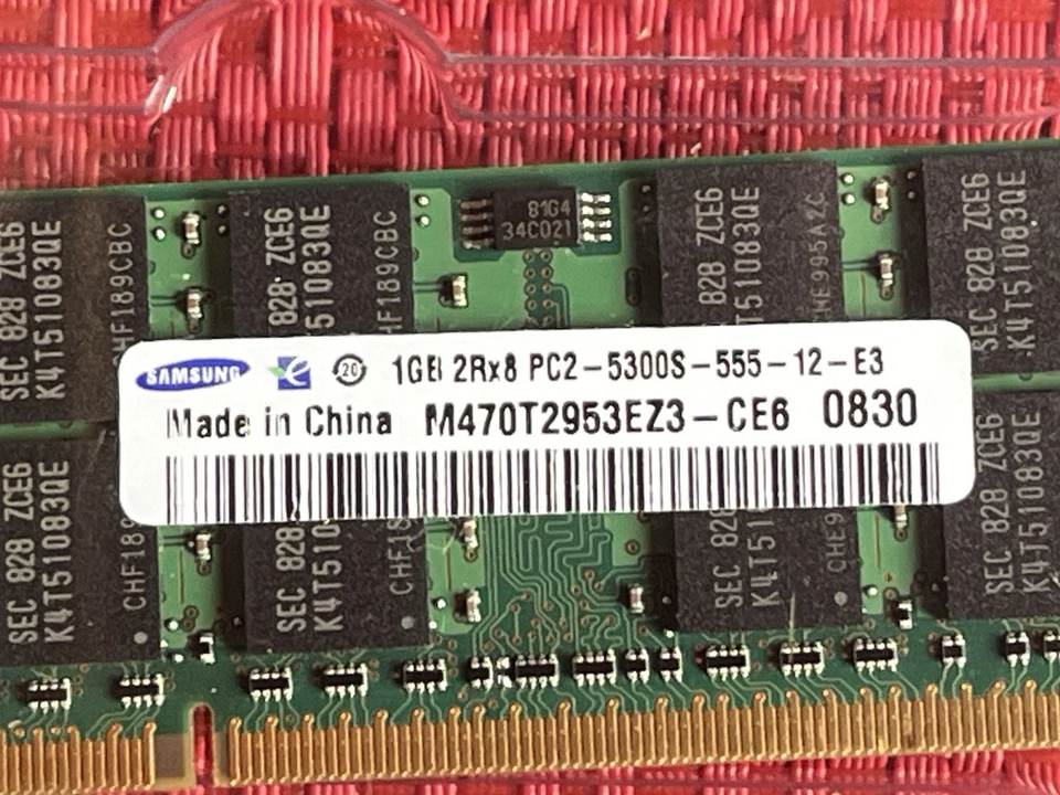 Samsung M470T2953EZ3-CE6 1GB DDR2 PC2-5300S-555 Laptop Sodimm RAM Memory Q=2  - Image 3 of 3