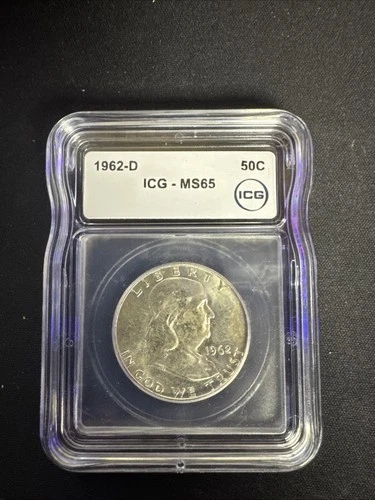 1962-D Franklin Half Dollar MS65 ICG