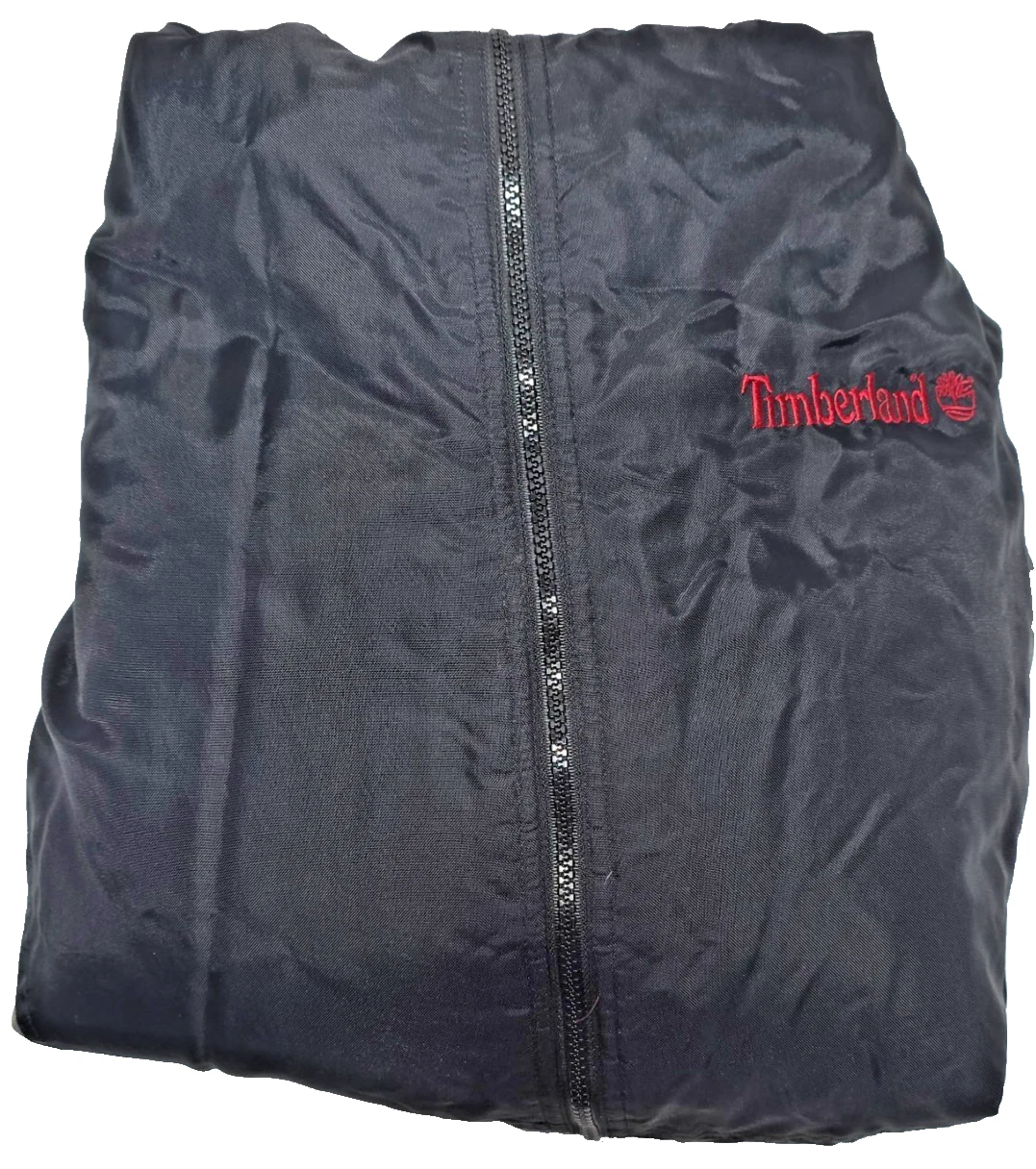 Timberland Weathergear Mens Winter Jacket Coat Black Gray Large Waterproof Used