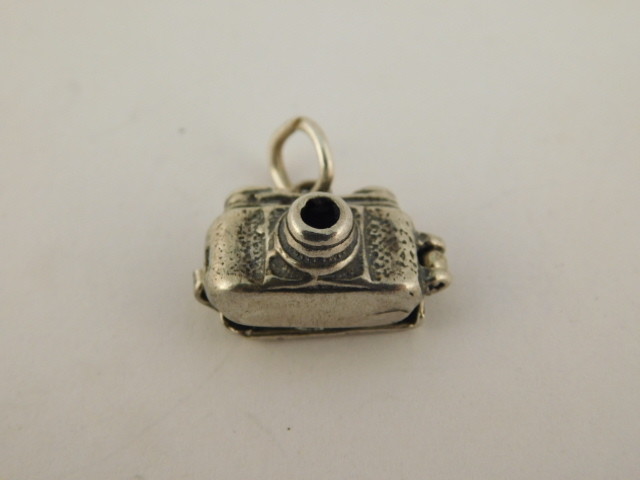 STERLING SILVER CAMERA CHARM BUMBLE BEE PENDANT F… - image 4