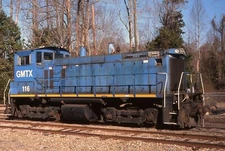 Original Slide: GMTX SW1500 116 at Aberdeen, NC - ex Conrail