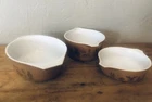 Pyrex Vintage 3pc Early American Casserole Brown/Gold Dish Set