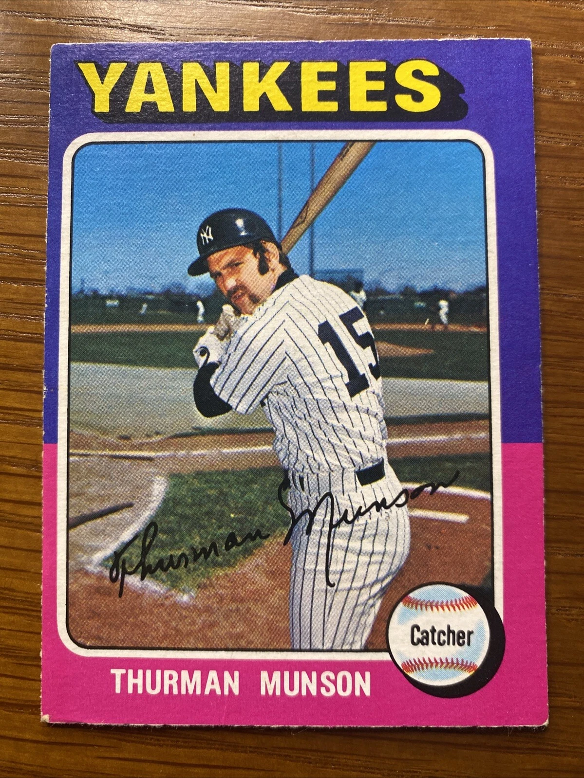 Thurman Munson trading card